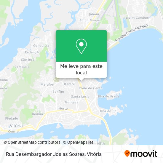 Rua Desembargador Josias Soares mapa