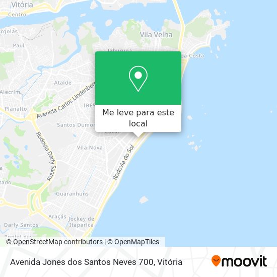 Avenida Jones dos Santos Neves 700 mapa