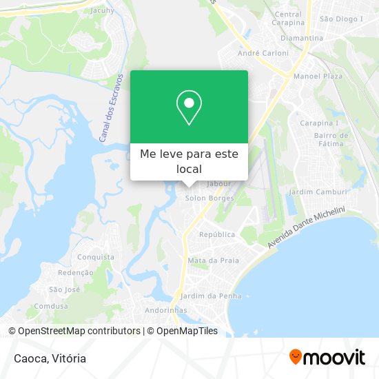 Caoca mapa