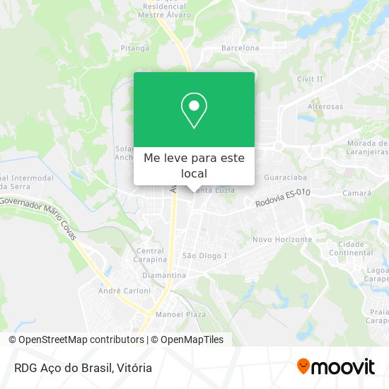 RDG Aço do Brasil mapa