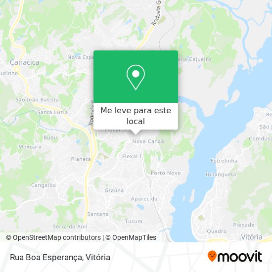 Rua Boa Esperança mapa