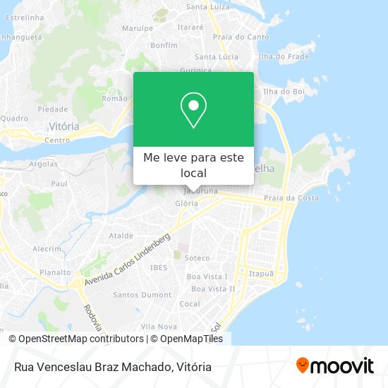 Rua Venceslau Braz Machado mapa