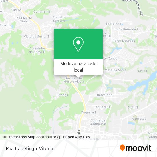 Rua Itapetinga mapa