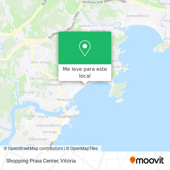 Shopping Praia Center mapa