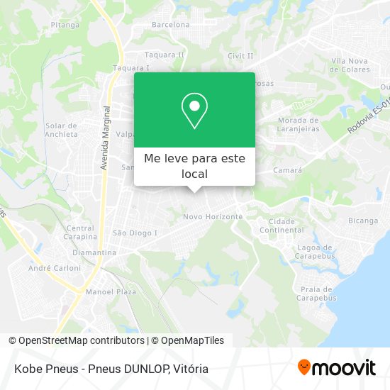 Kobe Pneus - Pneus DUNLOP mapa