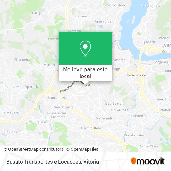 Busato Transportes e Locaçôes mapa