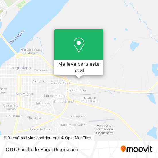 CTG Sinuelo do Pago mapa