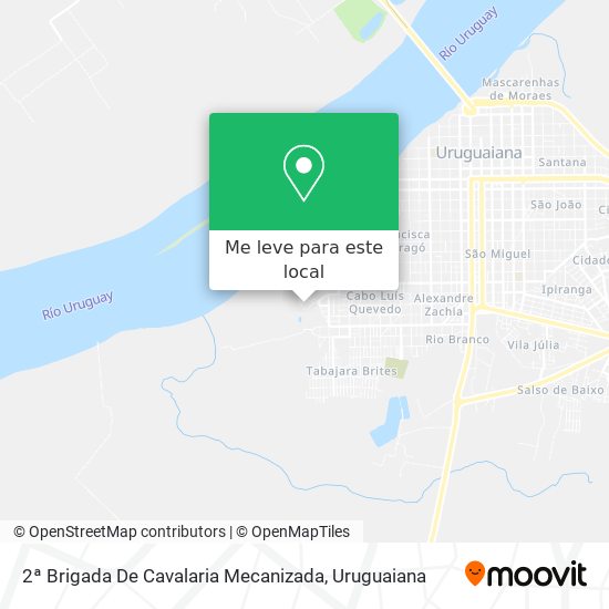2ª Brigada De Cavalaria Mecanizada mapa