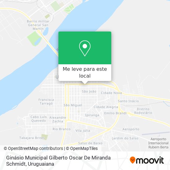 Ginásio Municipal Gilberto Oscar De Miranda Schmidt mapa