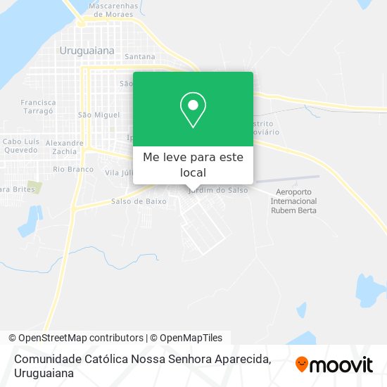 Comunidade Católica Nossa Senhora Aparecida mapa