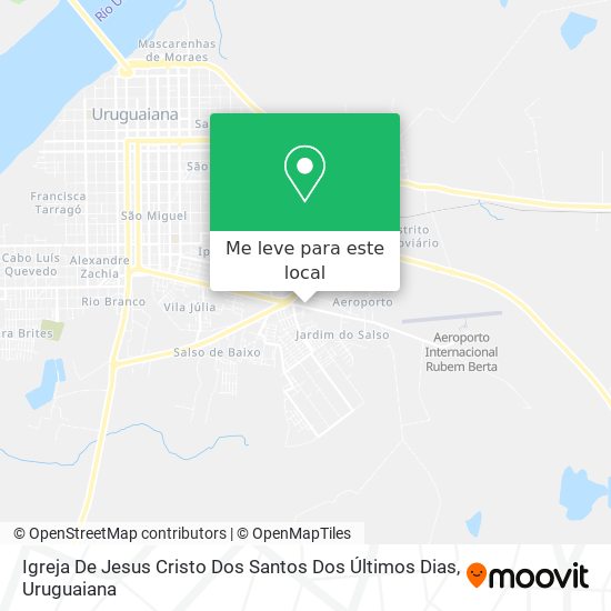 Igreja De Jesus Cristo Dos Santos Dos Últimos Dias mapa