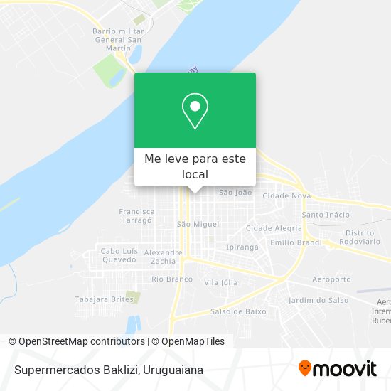 Supermercados Baklizi mapa