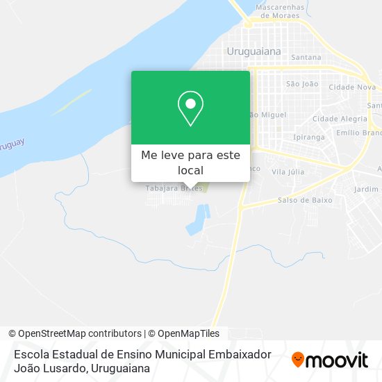 Escola Estadual de Ensino Municipal Embaixador João Lusardo mapa