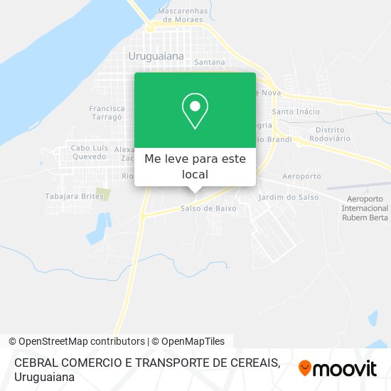 CEBRAL COMERCIO E TRANSPORTE DE CEREAIS mapa