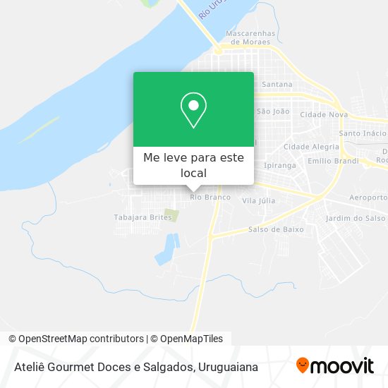 Ateliê Gourmet Doces e Salgados mapa
