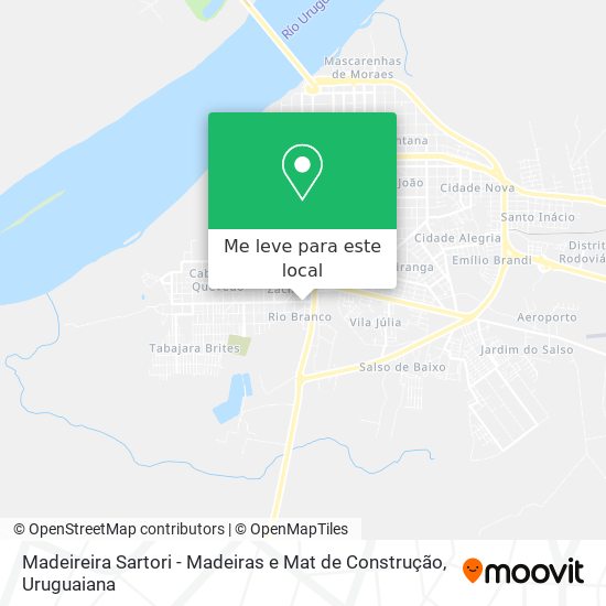 Madeireira Sartori - Madeiras e Mat de Construção mapa