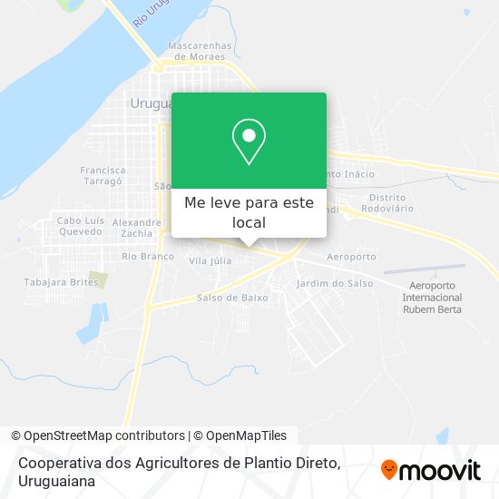 Cooperativa dos Agricultores de Plantio Direto mapa