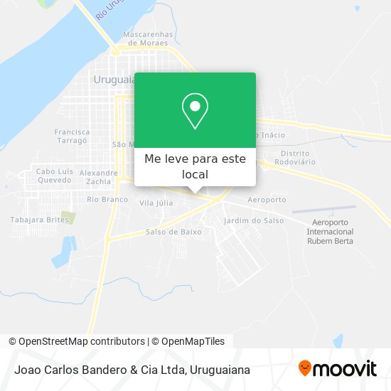 Joao Carlos Bandero & Cia Ltda mapa