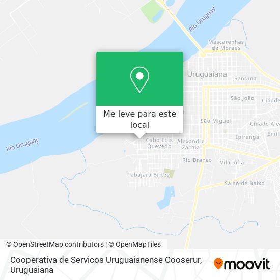 Cooperativa de Servicos Uruguaianense Cooserur mapa