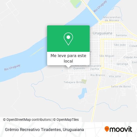 Grêmio Recreativo Tiradentes mapa