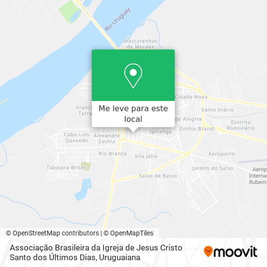 Associação Brasileira da Igreja de Jesus Cristo Santo dos Últimos Dias mapa