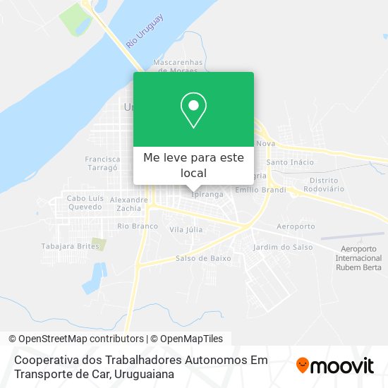 Cooperativa dos Trabalhadores Autonomos Em Transporte de Car mapa