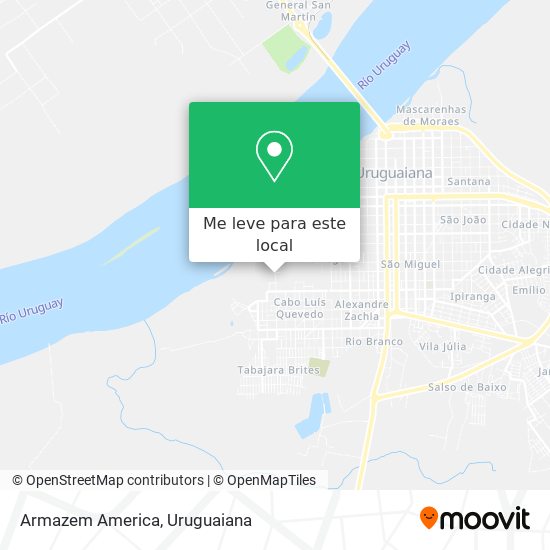 Armazem America mapa