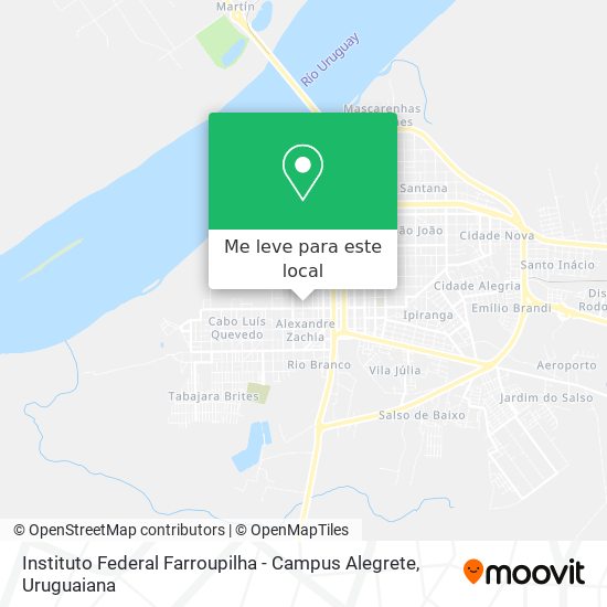 Instituto Federal Farroupilha - Campus Alegrete mapa