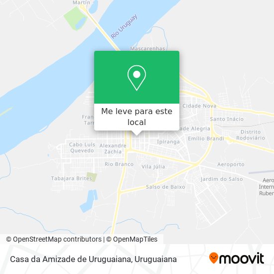 Casa da Amizade de Uruguaiana mapa