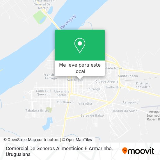 Comercial De Generos Alimenticios E Armarinho mapa