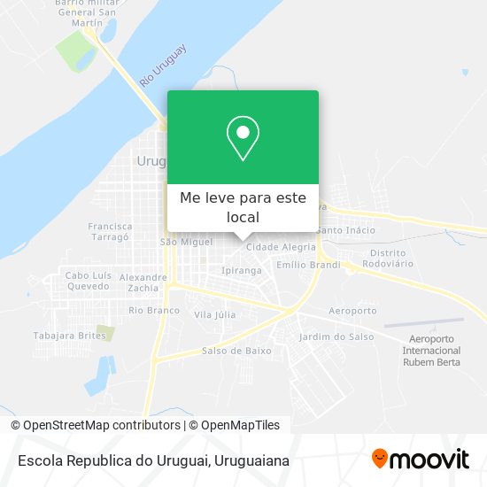 Escola Republica do Uruguai mapa