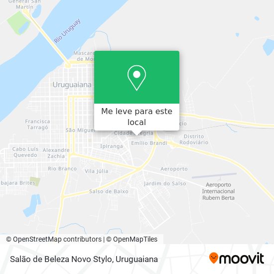 Salão de Beleza Novo Stylo mapa