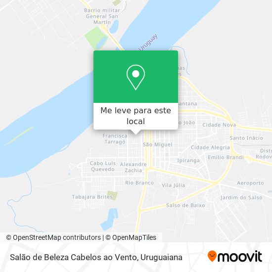 Salão de Beleza Cabelos ao Vento mapa