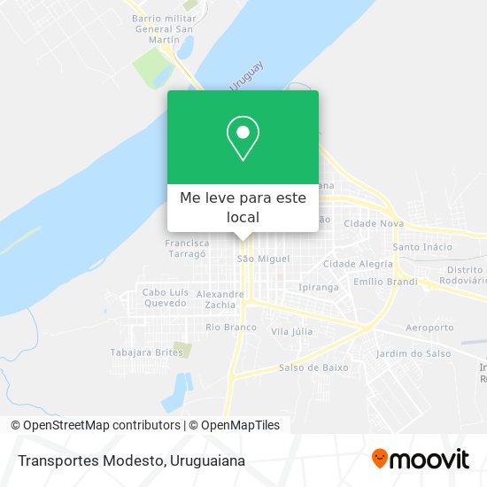 Transportes Modesto mapa