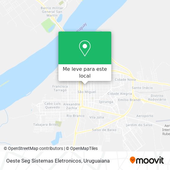 Oeste Seg Sistemas Eletronicos mapa