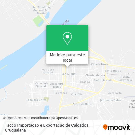 Tacco Importacao e Exportacao de Calcados mapa