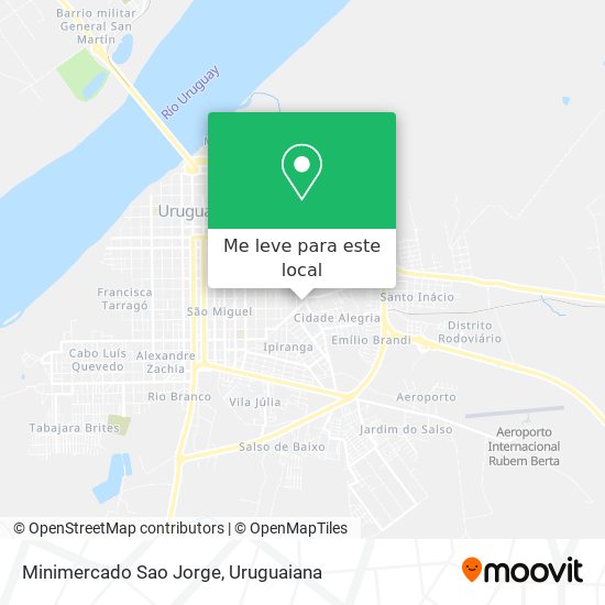 Minimercado Sao Jorge mapa