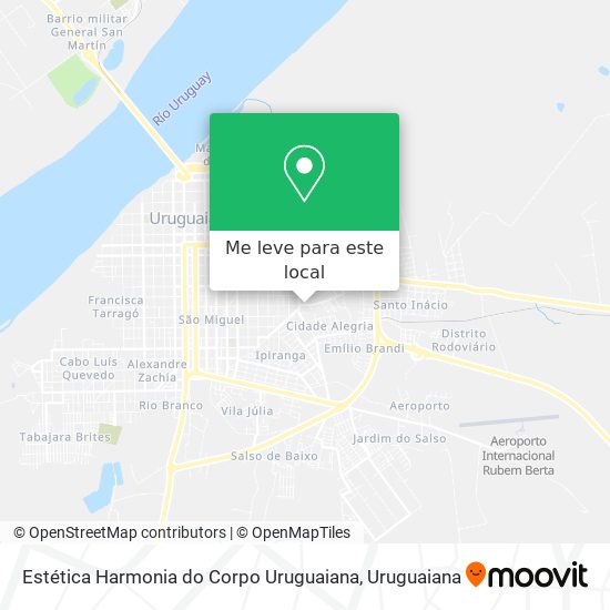 Estética Harmonia do Corpo Uruguaiana mapa
