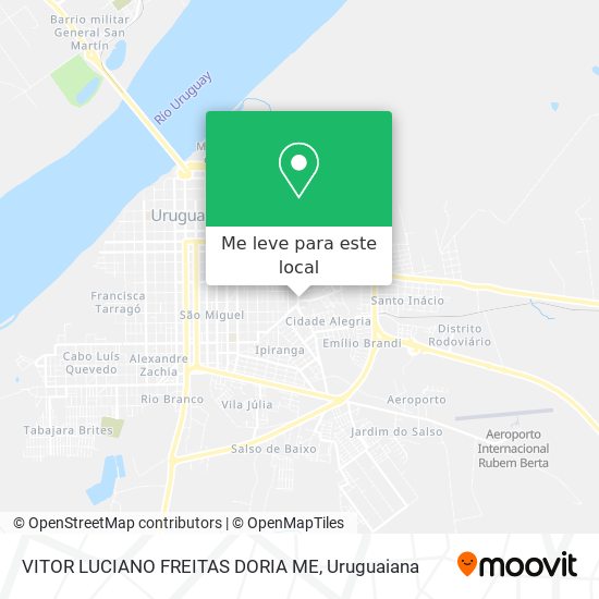 VITOR LUCIANO FREITAS DORIA ME mapa