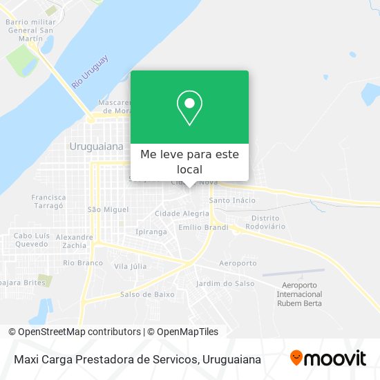 Maxi Carga Prestadora de Servicos mapa