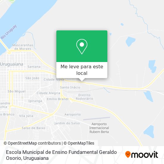 Escola Municipal de Ensino Fundamental Geraldo Osorio mapa