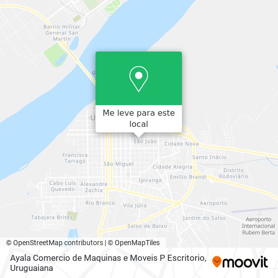 Ayala Comercio de Maquinas e Moveis P Escritorio mapa