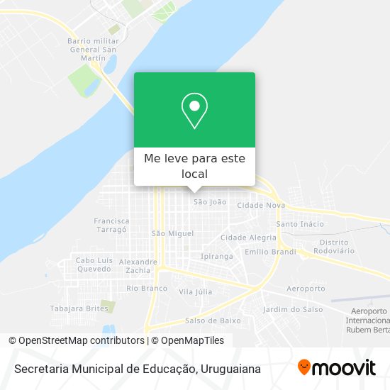 Secretaria Municipal de Educação mapa