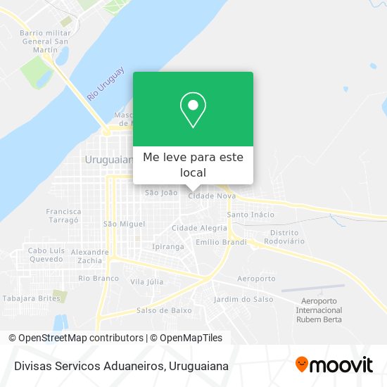 Divisas Servicos Aduaneiros mapa