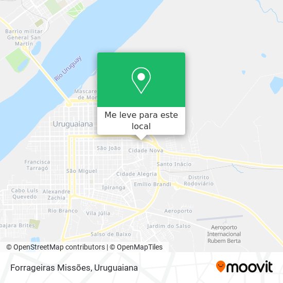 Forrageiras Missões mapa