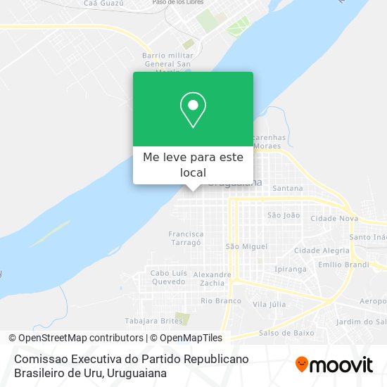 Comissao Executiva do Partido Republicano Brasileiro de Uru mapa