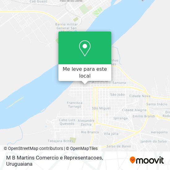 M B Martins Comercio e Representacoes mapa