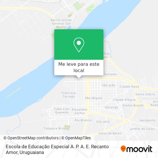 Escola de Educação Especial A. P. A. E. Recanto Amor mapa