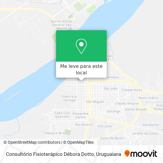 Consultório Fisioterápico Débora Dotto mapa