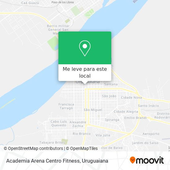 Academia Arena Centro Fitness mapa